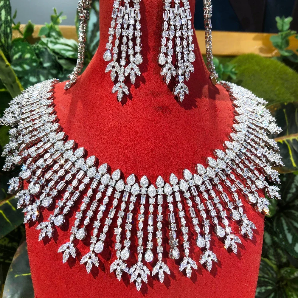 

Kellybola New Luxury Big 4PCS Jewelry Sets for Women Daily Shiny Trendy Original Girl Gift Bloom High Quality Bridal Accessories