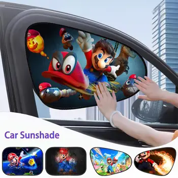 Hra Super M-mario auto sluneční clona kryty univerzální auto závěs auto okno sluneční clona chránič příslušenství 10 nejlepší prodej Záclony Super Mario - №6