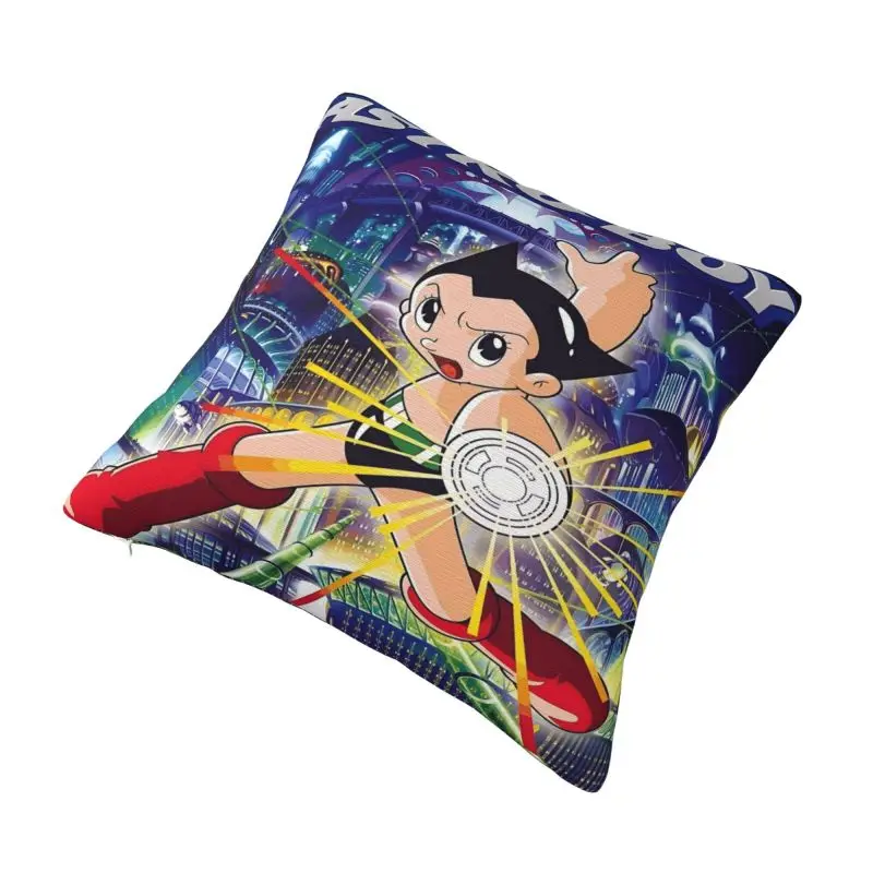 Custom Astroboy Anime Manga Throw Pillow Covers Movie Cushions Cover for Sofa Square Pillowcase