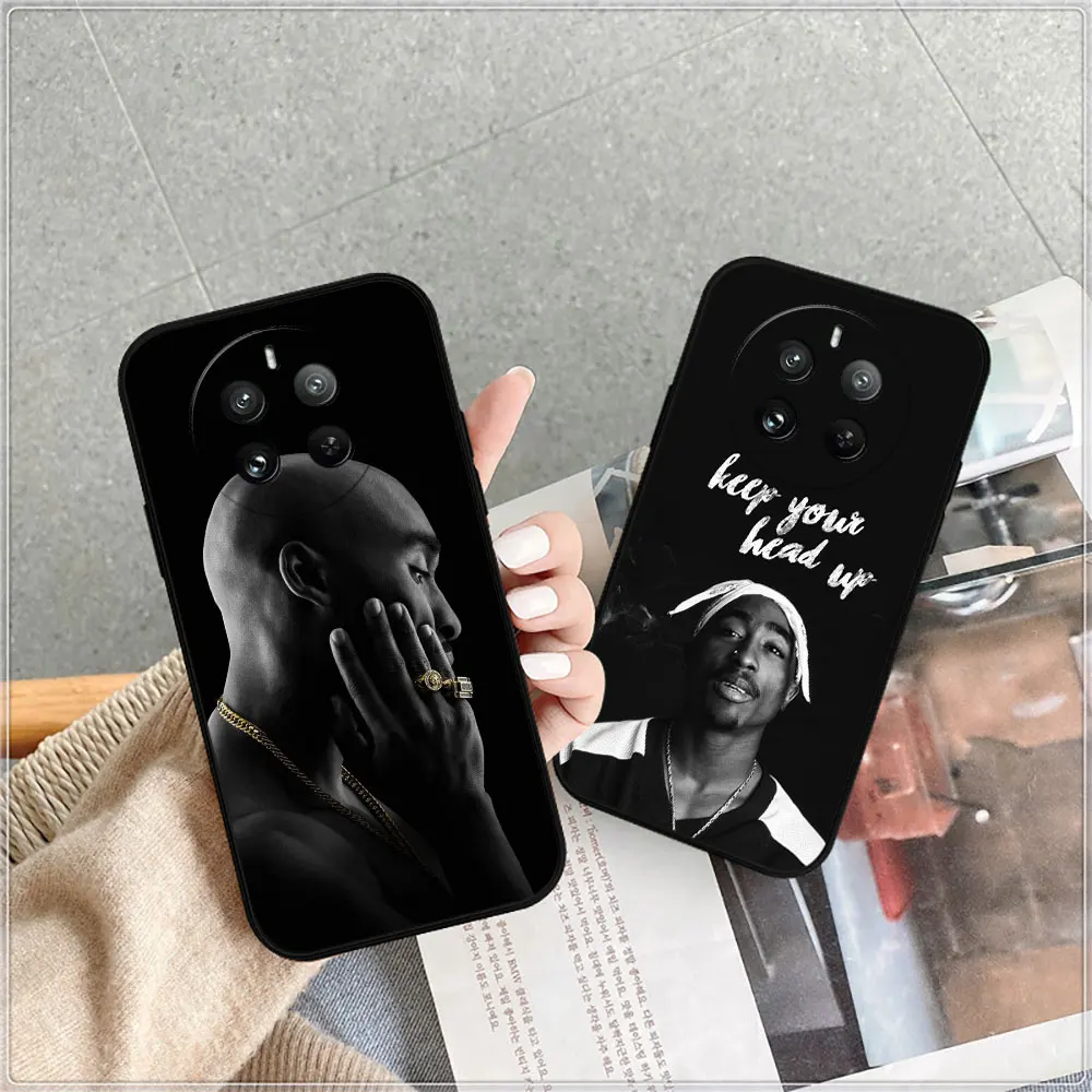 Rapper 2pac Singer Tupac Phone Case For Realme 12 11 10 9 9I 8 8I 7 7I 6 6I 5 5I 5S 3 Pro Plus 5G Soft Silicone Shockproof Cover