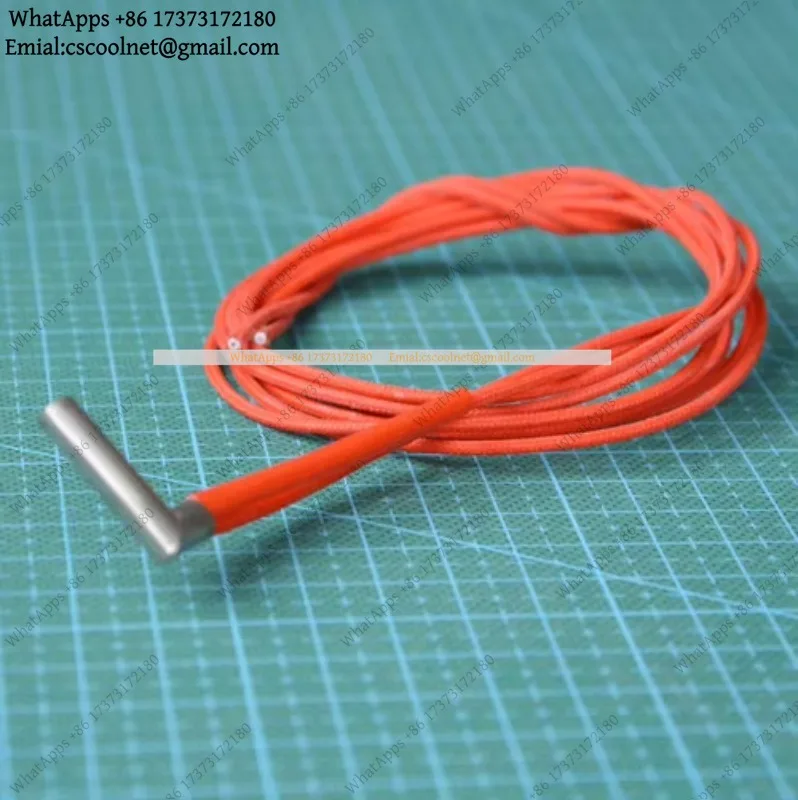 JS01 2pcs 40W Ceramic Cartridge Heater Right Angle 12V 24V Heating Element for 3D Printer