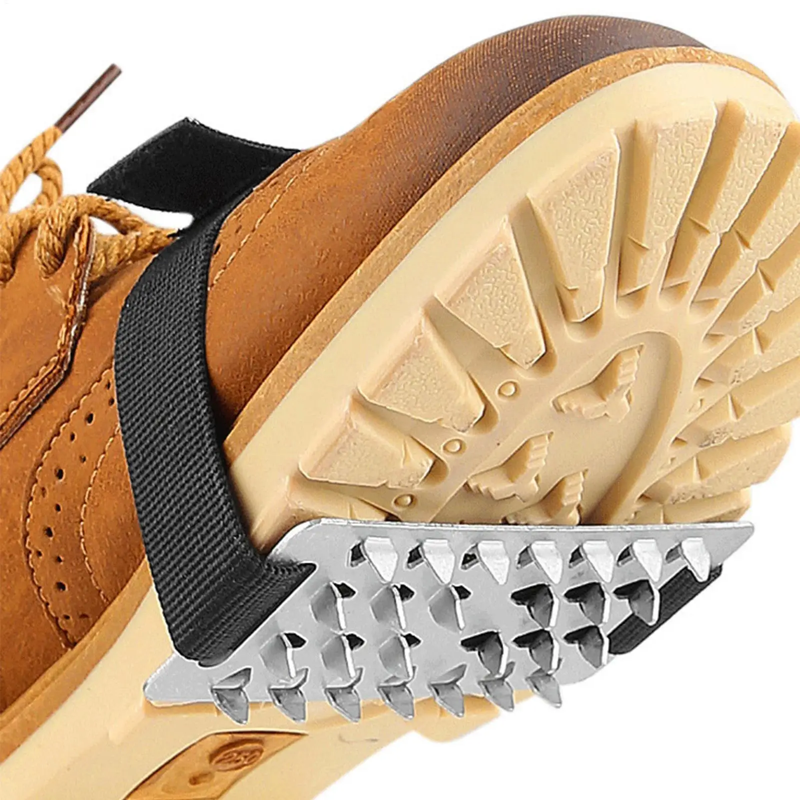 

Противоскользящие шипы для обуви из нержавеющей стали, ледоотбойники, противоскользящие накладки для обуви для альпинизма, бега, горного туризма, ходьбы