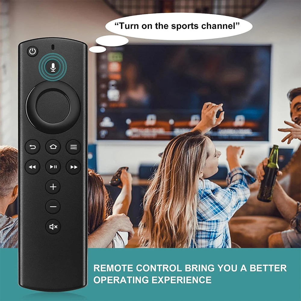 Replacement Voice Remote Control (2nd GEN) L5B83H with Power and Volume Control Fit for 2nd Gen Fire TV Cube and Fire TV Stick