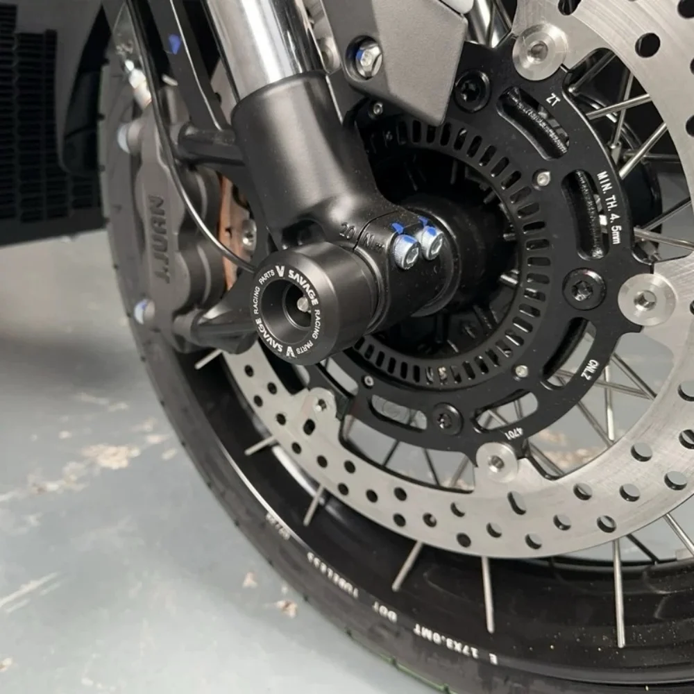 อุปกรณ์เสริมสำหรับรถมอเตอร์ไซค์ ชิ้นส่วนดัดแปลง ล้อหน้า ป้องกันแกนล้อ ลูกบอลกันกระแทก ตัวกันล้มโช้คหน้า สำหรับ ZONTES 368G