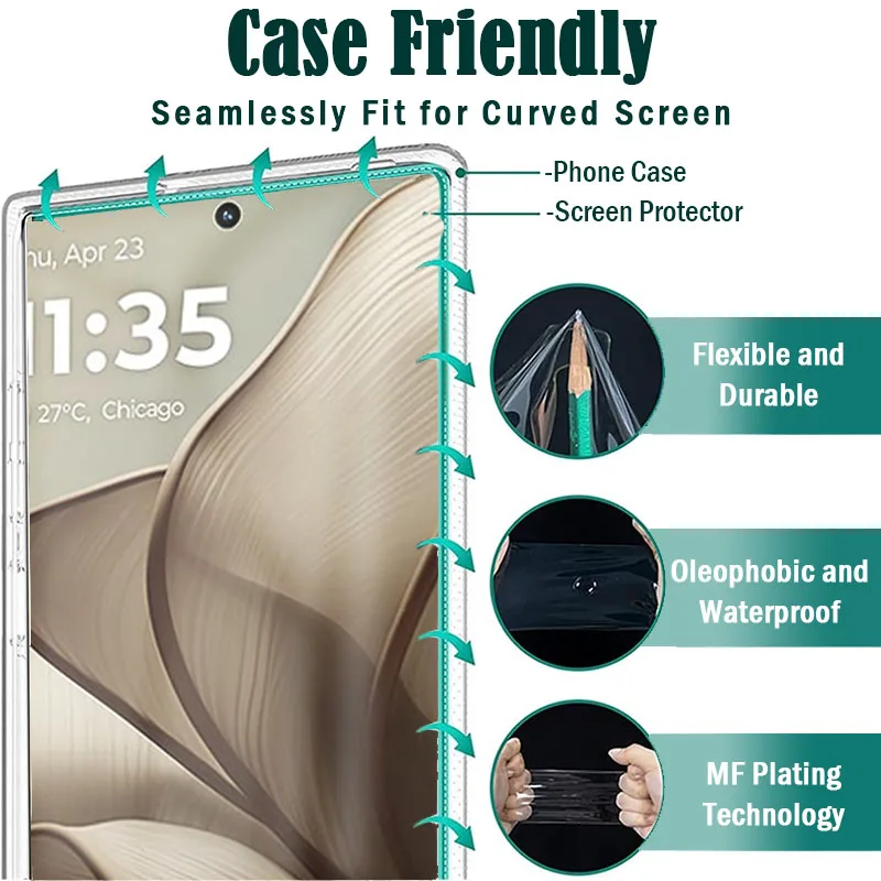 2-4Pcs HD Full Cover Hydrogel Film For Motorola Edge 50 Ultra X50 40 Neo 30 Fusion Screen Protector Moto X40 X30 S30 Pro S50 G85