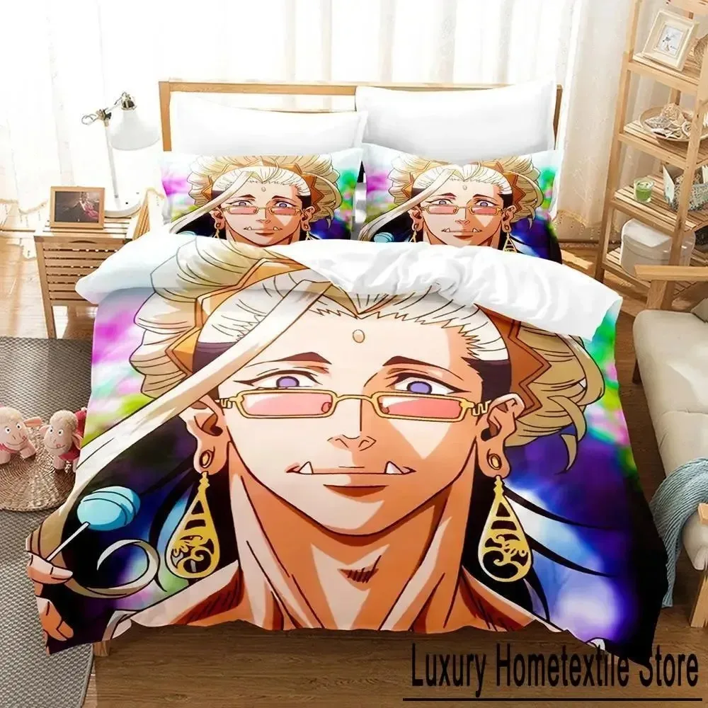 

Record of Ragnarok Bedding Set Single Twin Full Queen King Size Bed Set Adult Kid Bedroom Duvetcover Sets 3D Anime Bed Sheet Set