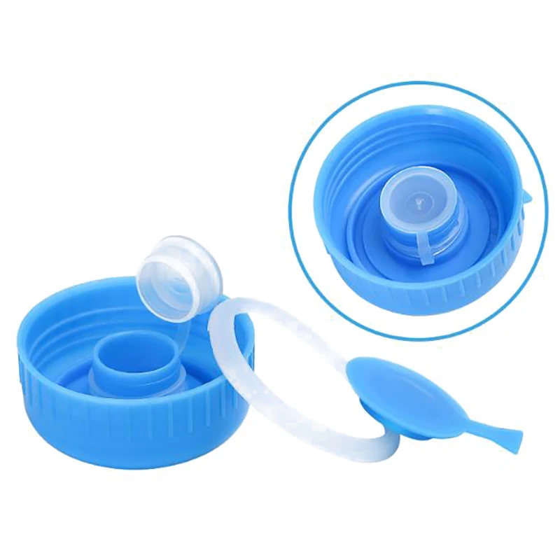 1Pcs Non Spill Caps Replacement Non-Spill Water Jug Caps Reusable Water Bottle Snap On Cap Anti Splash Peel Outdoor Tableware