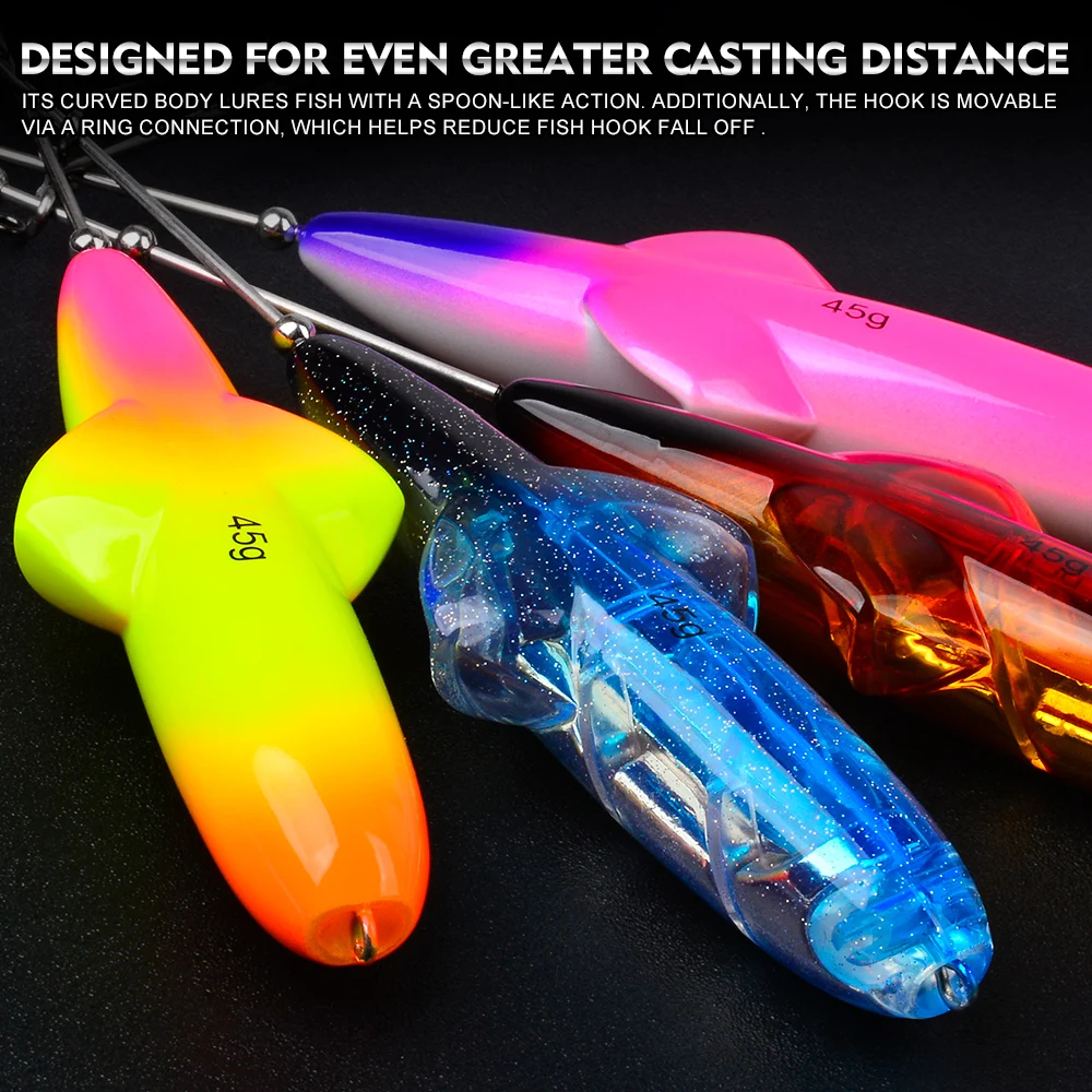 Proberos 35/45G Topwater Angelköder Popper Künstlicher Bleistift Harter Köder Weitstreckenwurf Schwimmendes Angelgerät Swimbait – Detail 8