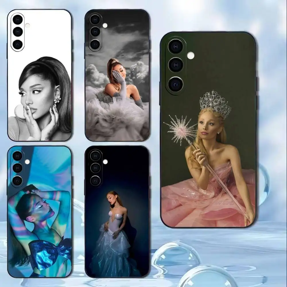 

A-Ariana Grande Phone Case For Samsung GalaxyA13,21s,22,31,32,52,53,71,72,73,Soft Black Cover