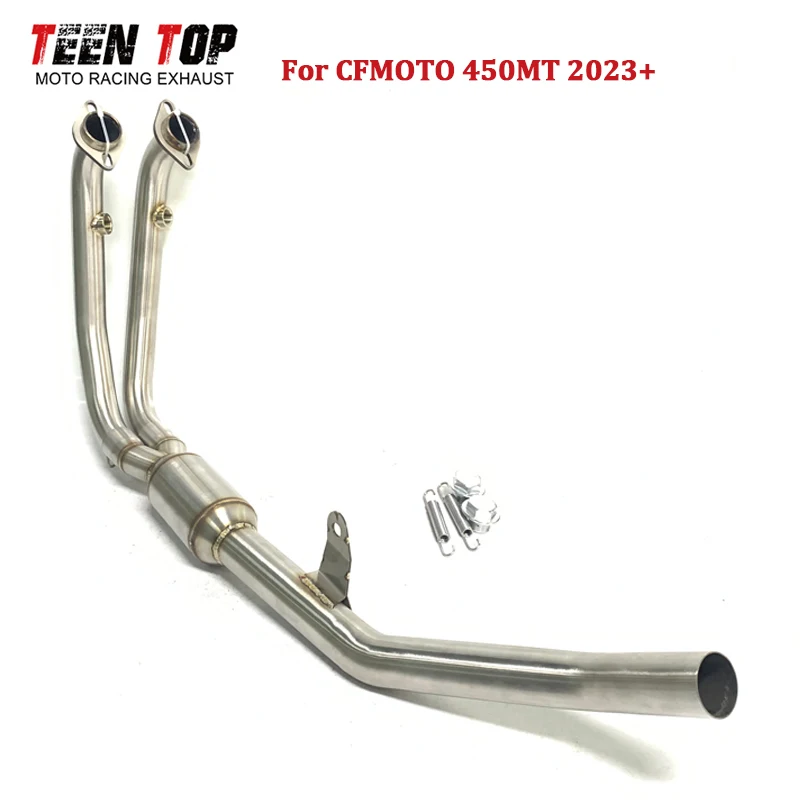 

Original Stainless Steel Motorcycle Exhaust Pipe For CFMOTO 450MT Exhaust Header 450 MT Escape Moto Front Connect Catalyst Tube
