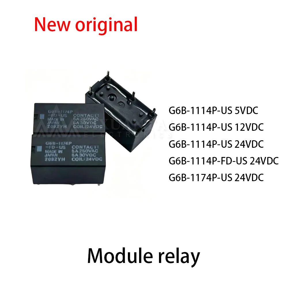 10Pcs G6B-1114P-US 5VDC G6B-1114P-US 12VDC G6B-1114P-US 24VDC G6B-1114P-FD-US 24VDC G6B-1174P-US 24VDC