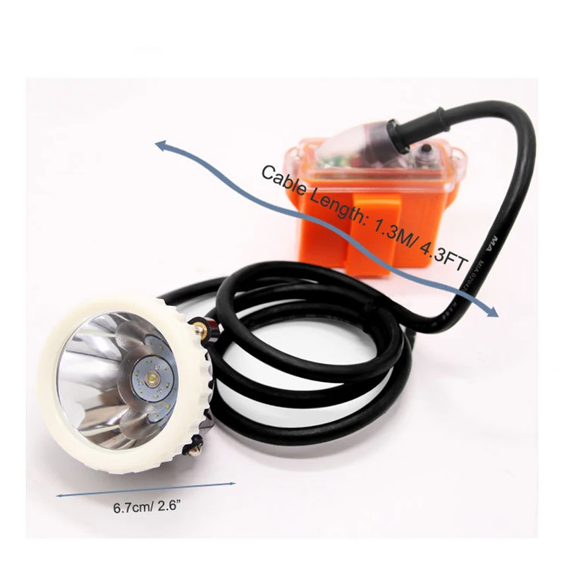 KL5LM LED Miner Cap Lamp Rechargeable Safety Mining Headlamp with Strobe Light