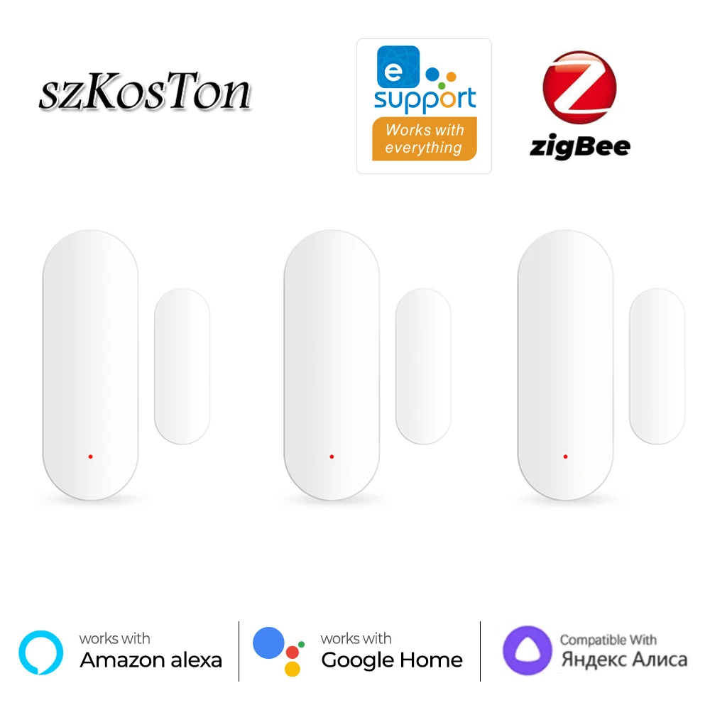 

eWeLink APP Zigbee 3.0 Door Window Sensor Smart Home Security Protection Door Open Closed Detector for Yandex Alice Alexa Google