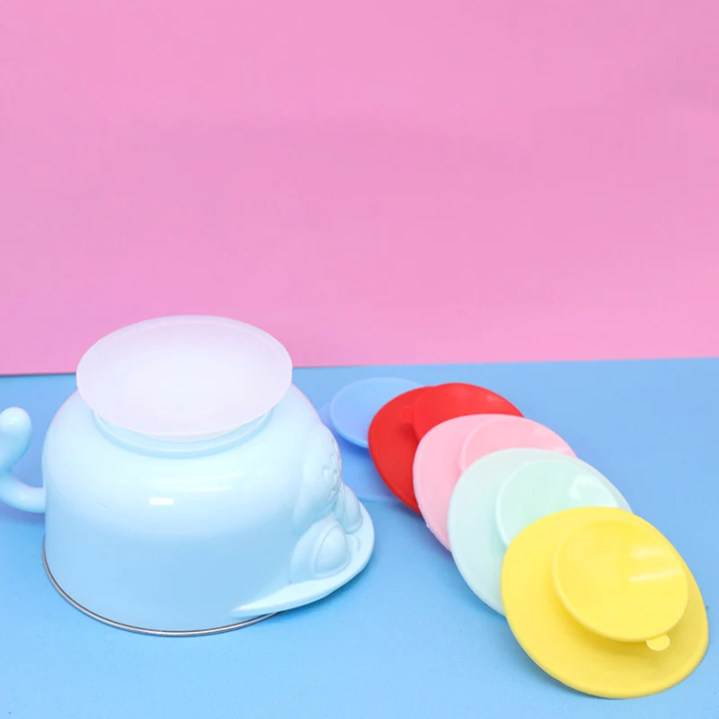 Baby Silicone Suction Cup Cushion Baby Tableware Base Two Sides Suction Cups Easy To Clean Non-Slip Children'S Bowl Coaster