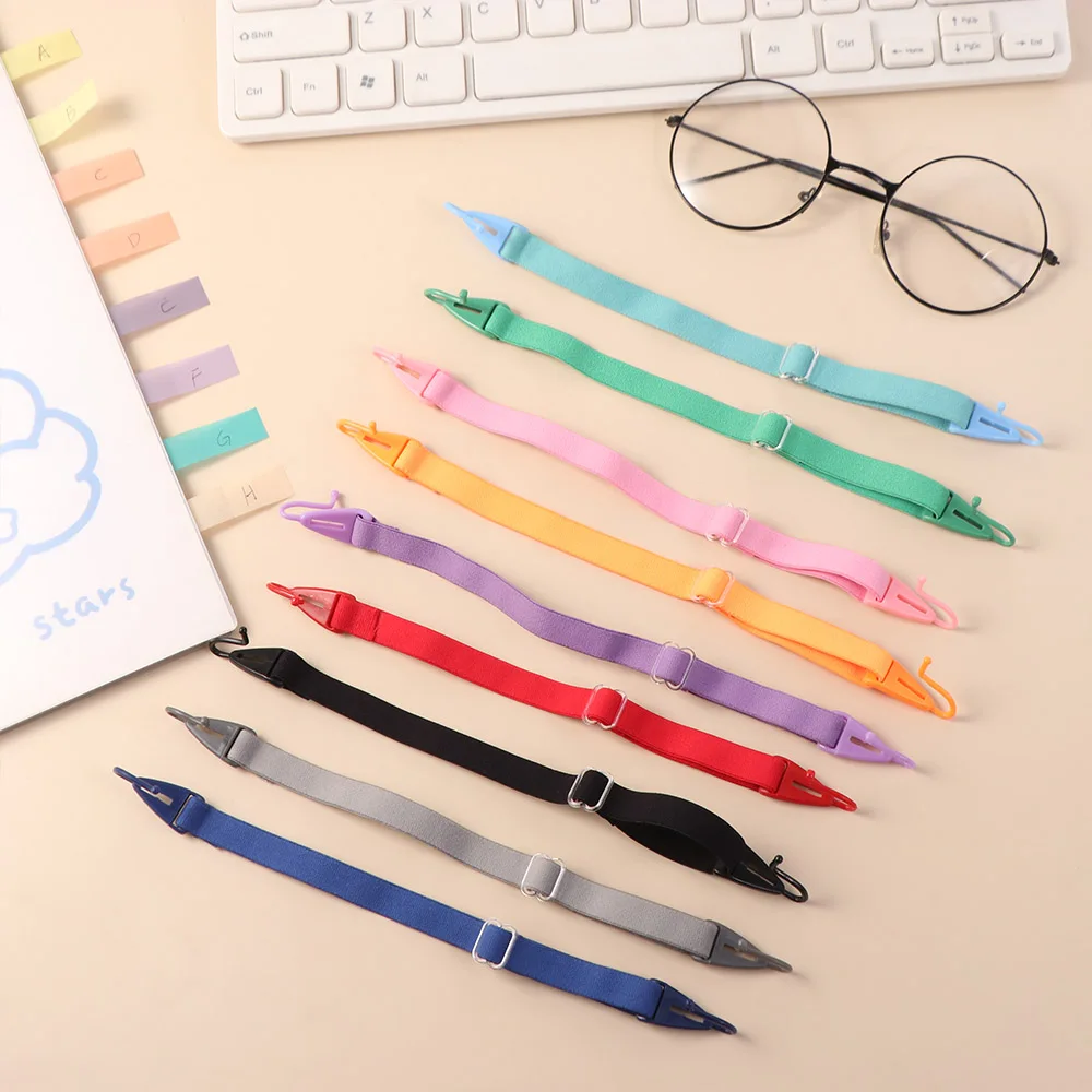 Holder Nylon Glasses Strap Adjustable Anti-slip Child Glasses Retainer Solid Color Elastic Eyewear Cord Daily