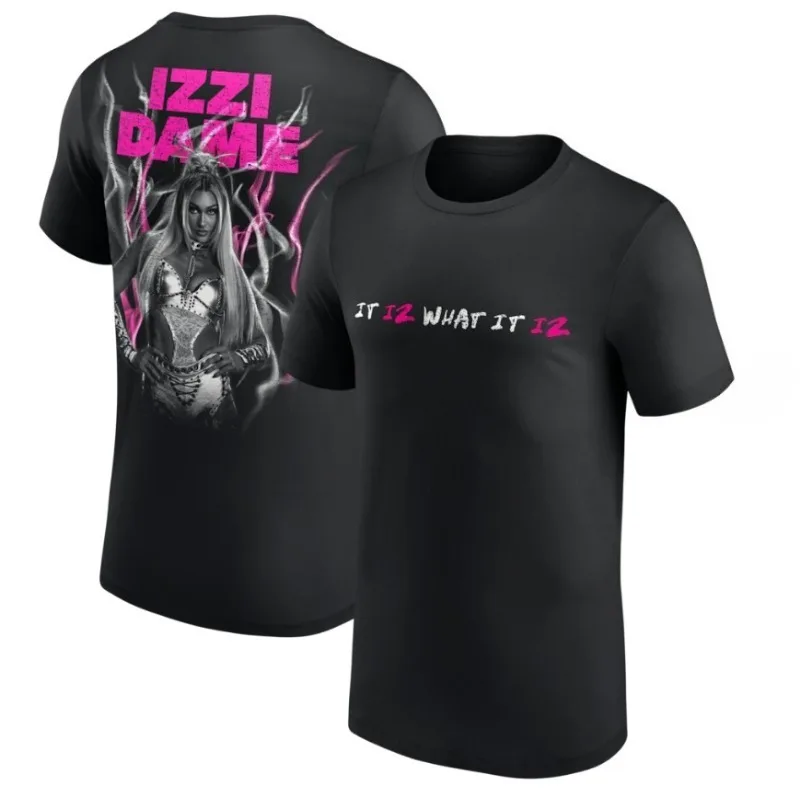 Izzi Dame Merch Unisex T-shirt Men Short Sleeve Tops fashion Tee Clothes Causal Y2K Tops