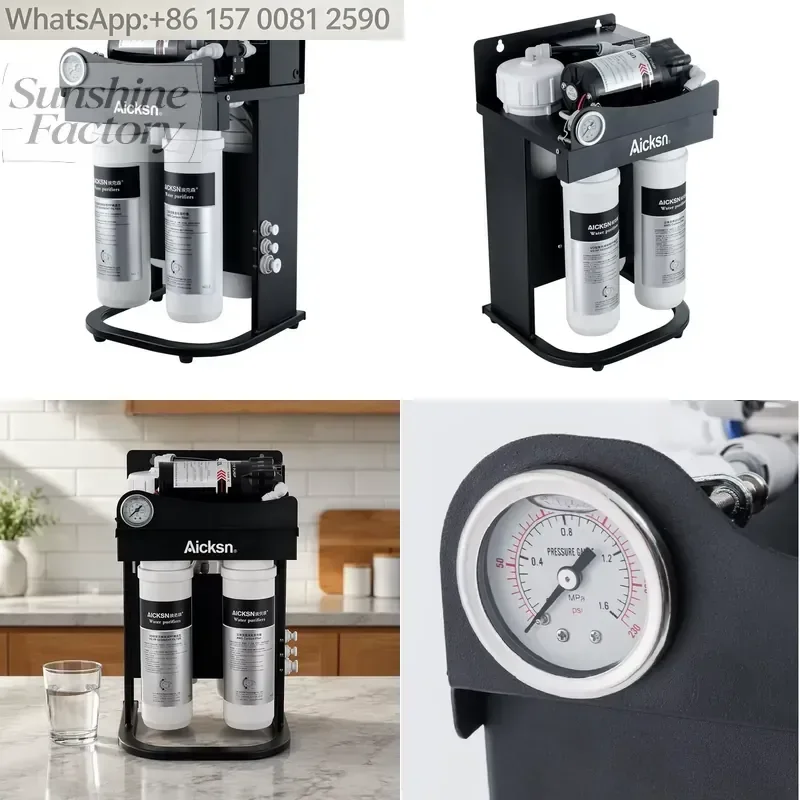Aicksn RO 500G Whole House Reverse Osmosis Water Filter System Water Under Sink Ro Water Filter