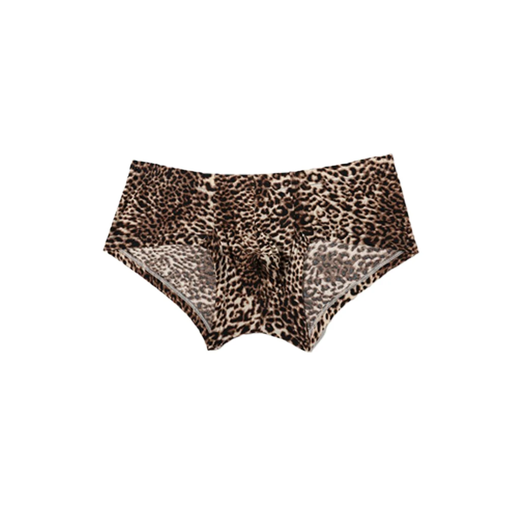 Intimo uomo slip Boxer costume da bagno mutandine a vita bassa biancheria intima con stampa leopardata che rafforza i Boxer in massa moda