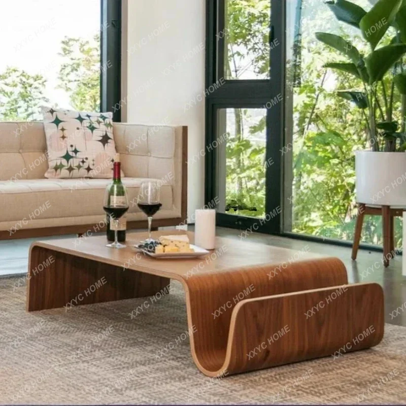 طاولة مركزية حديثة بتصميم منتصف القرن للإفطار، أثاث غرفة المعيشة والمجلات، طاولة سرير الشاي ذات نهاية جانبية لأجهزة الكمبيوتر المحمول #4
