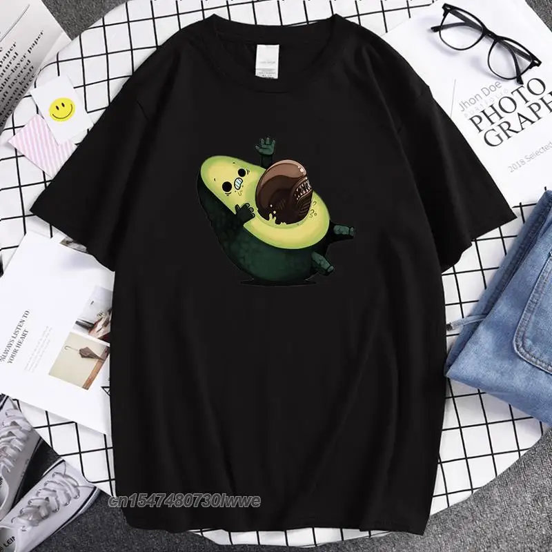 

Avocado Prints T-Shirt For Men Regular Sleeve Casual T-Shirts Soft Slim Tees Shirts Breathable Simplicity T Shirts Mens