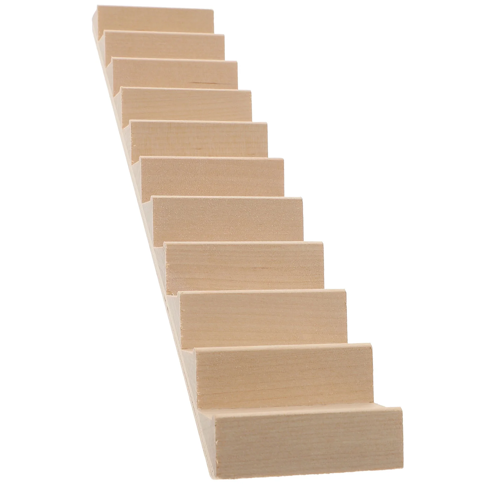 1PC 1/12 Mini House Staircase Miniature Wooden Stairs Without Handrail DIY Accessory mini house furniture