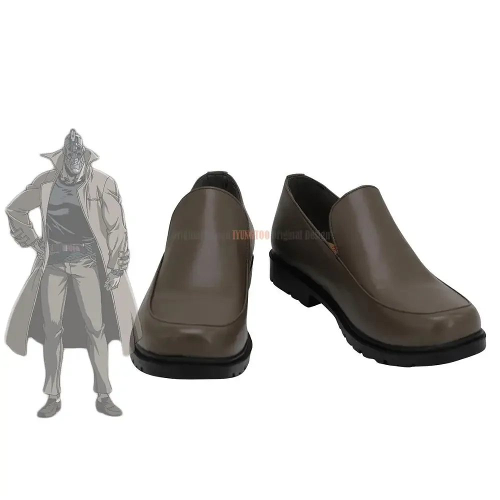 

No Guns Life Juzo Inui Cosplay Boots Grey Shoes Custom Made Any Size