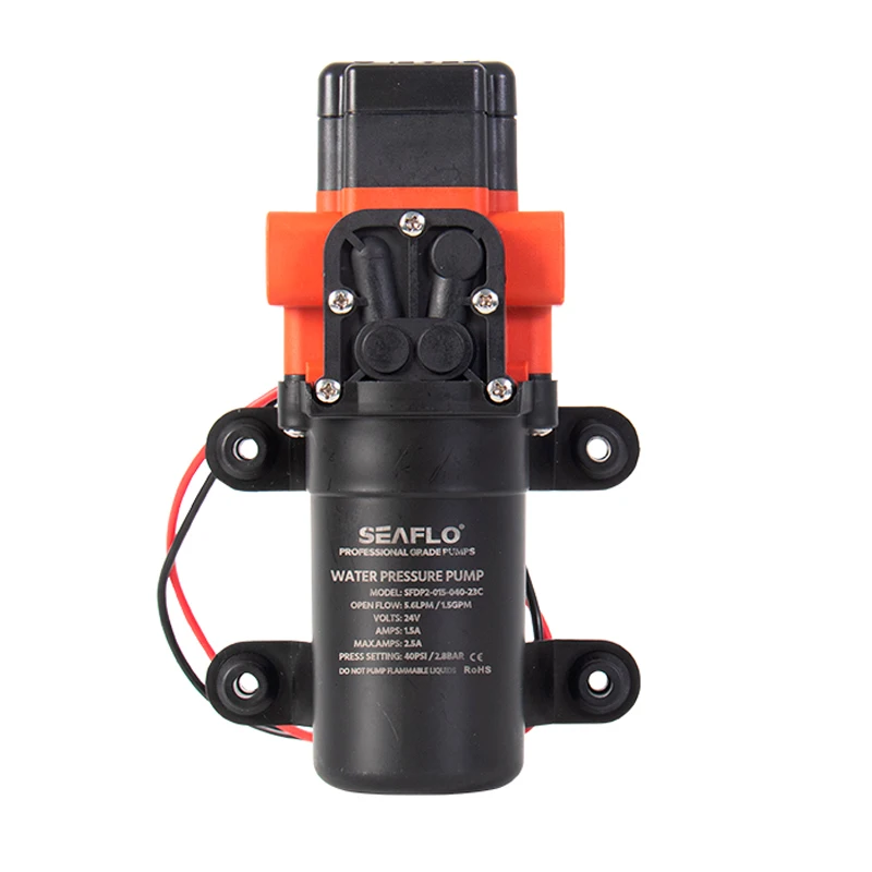 SEAFLO 40 PSI 24V Marine Wasserpumpe Membran Pumpe Boot Zubehör Duschen Toiletten