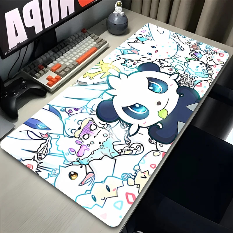 Mouse Pad Non-Slip Large PC Gamer Computer Anime Mausepad Popular Pokemon Varmilo Keyboard Gaming Accessories Extended Desk Mat