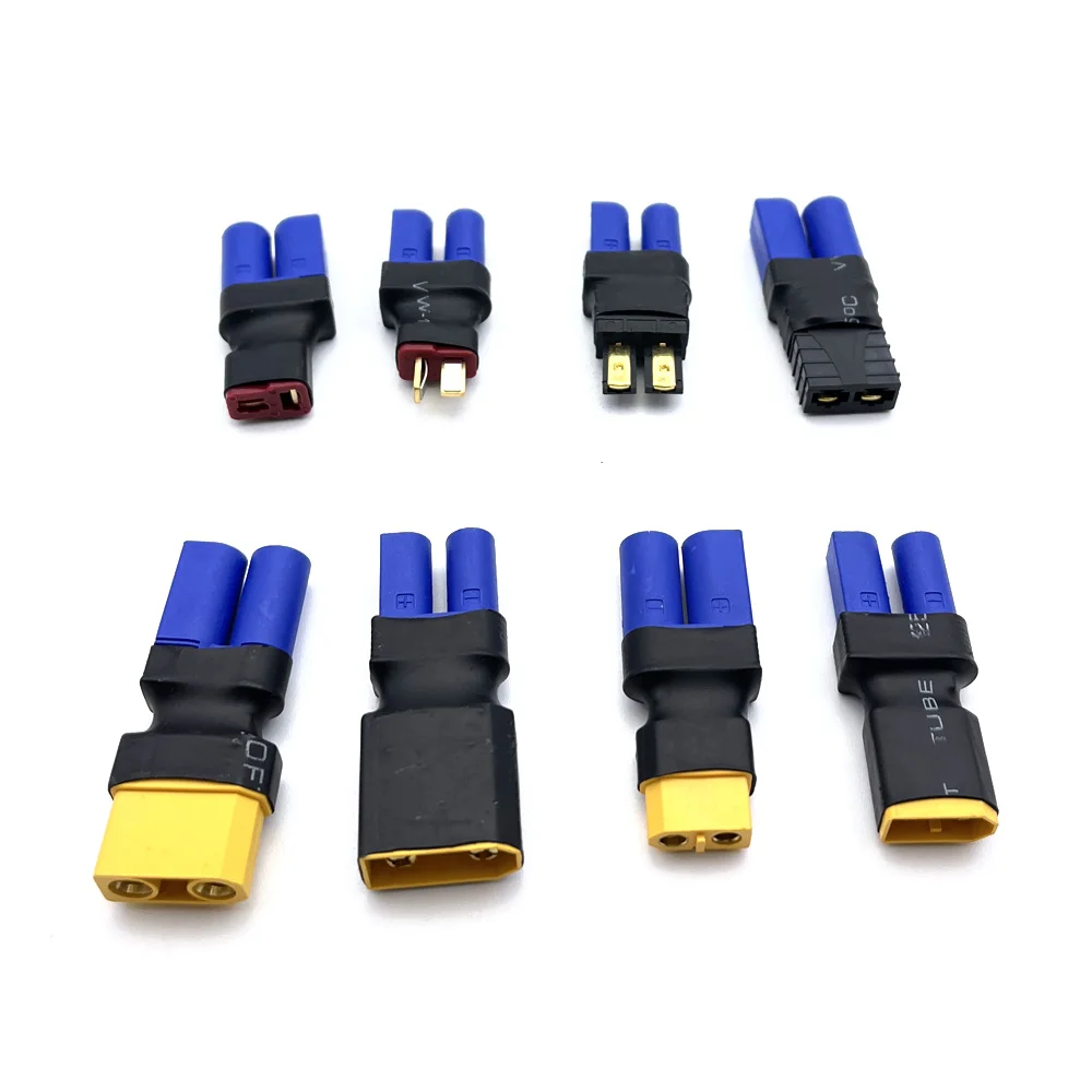 1pcs Adapter EC5 to XT60 XT90 TRX T Plug  Female / Male Connectors Plug RC Lipo Battery Control Parts DIY Connector