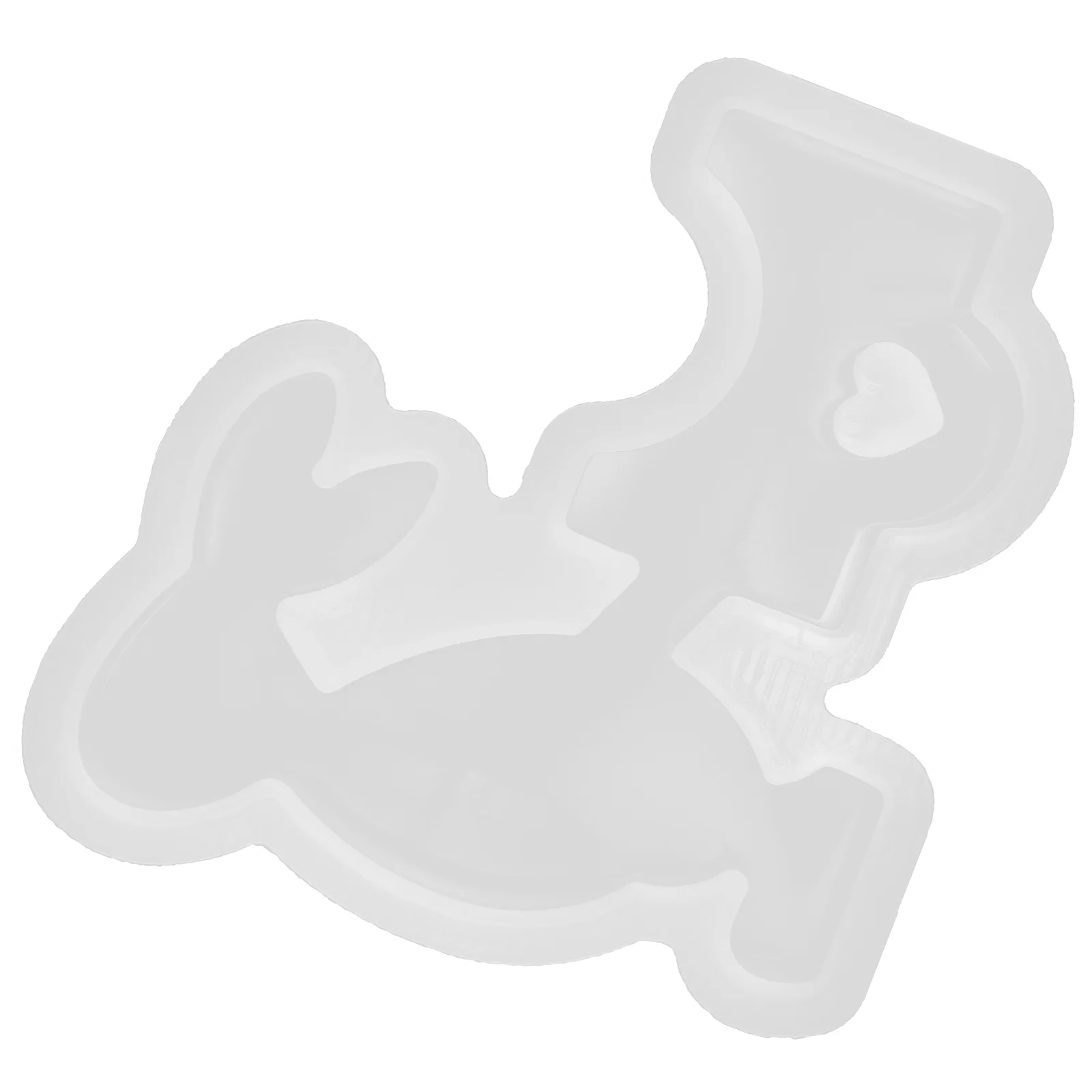 Melt Rabbit Mold Silicone Molds Baking Mold/cake Fondant White DIY Casting for Desk