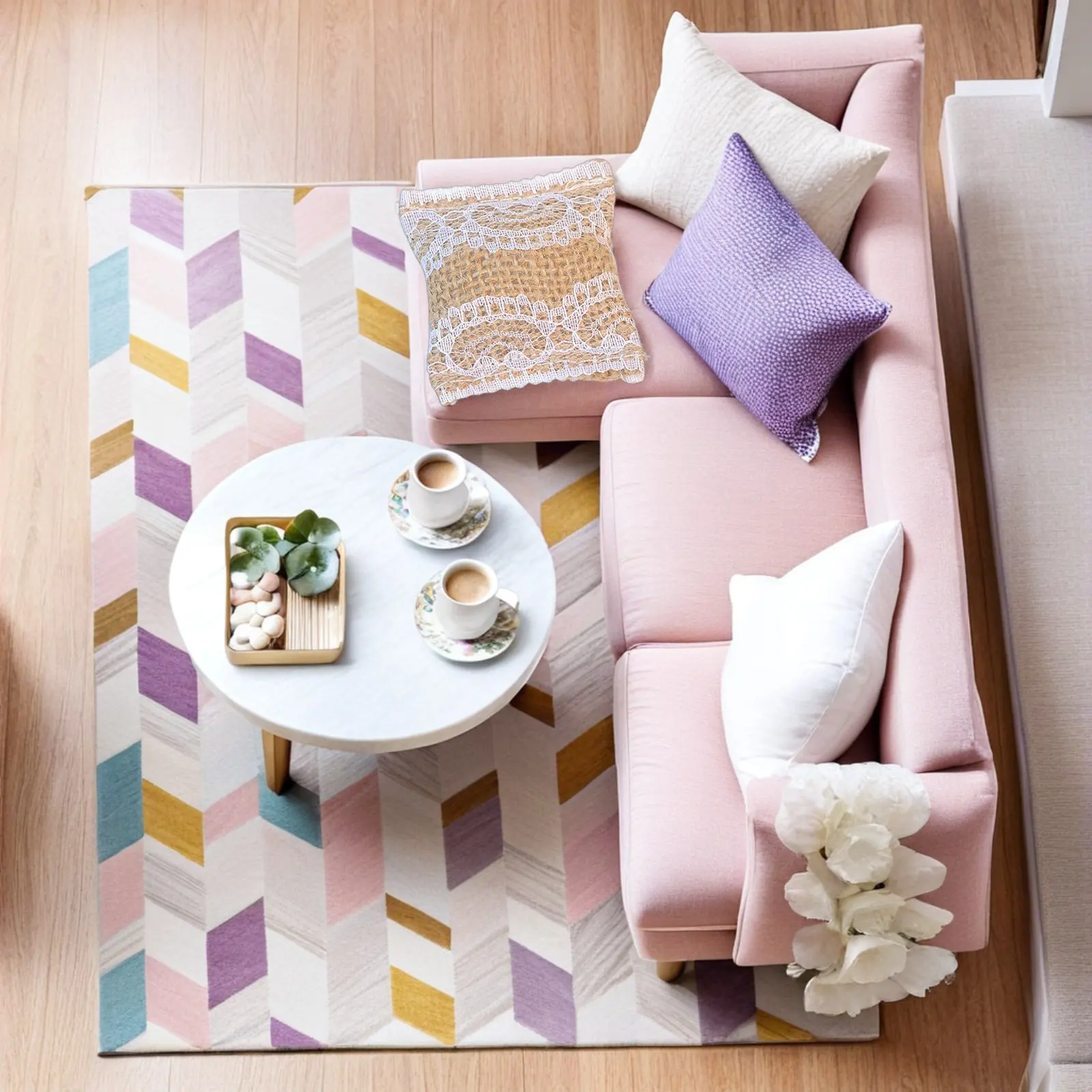 

6Pcs Miniature Dollhouse Pillows Realistic Soft Fabric Mini Sofa Throw Pillows for Dollhouse Living Room Bedroom Mini Decor Set