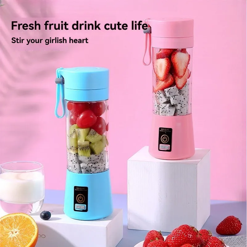 New Portable Blender For Smoothies Machine Automatic Freshly Squeezed Fruit Orange Lemon Kitchen Blender Travel Fruit Juicer