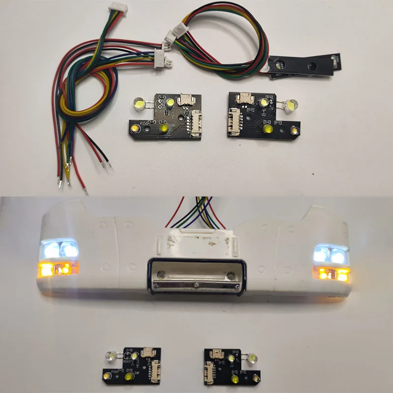 

1 комплект светодиодных фар для печатных плат, задние задние фонари для самосвала 1/14 RC Truck LESU MAN TGS