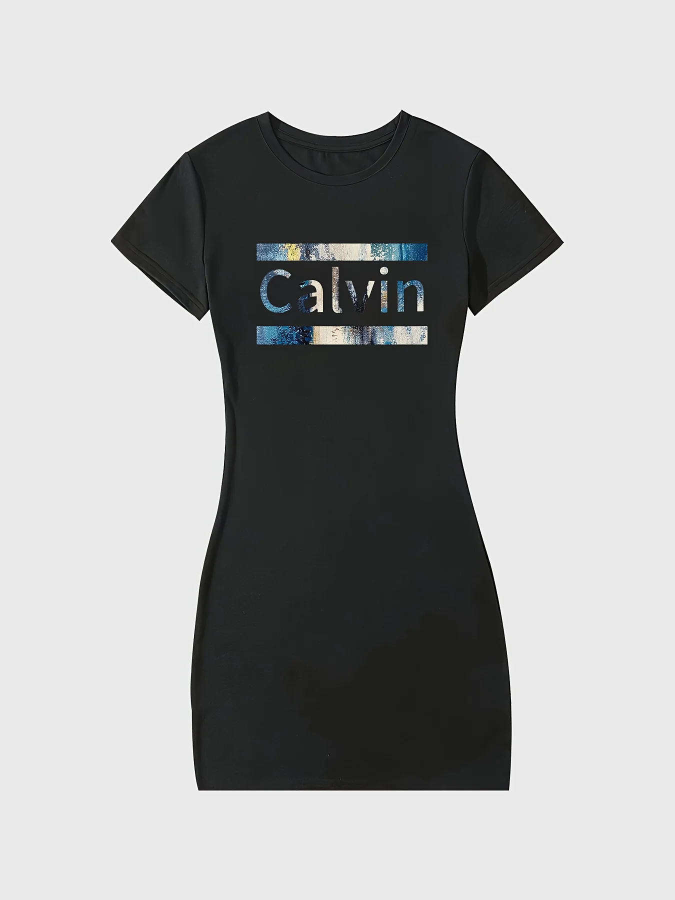 Robe t-shirt longue d'été SEXY robe midi femme décontracté graphique t-shirt robe à manches courtes col rond coupe ample printemps été