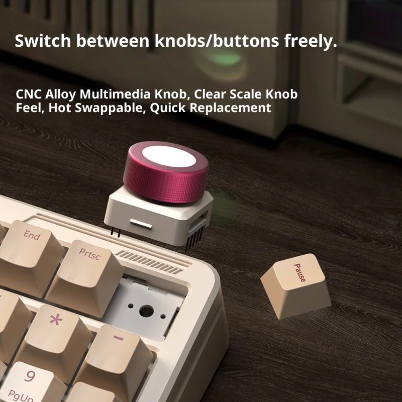 iLovbee B98 Retro Mechanical Keyboard - 98% Layout 101-Key, Thick-Wall Injection Molded Case, Triple-Mode Wireless Hot-Swappable