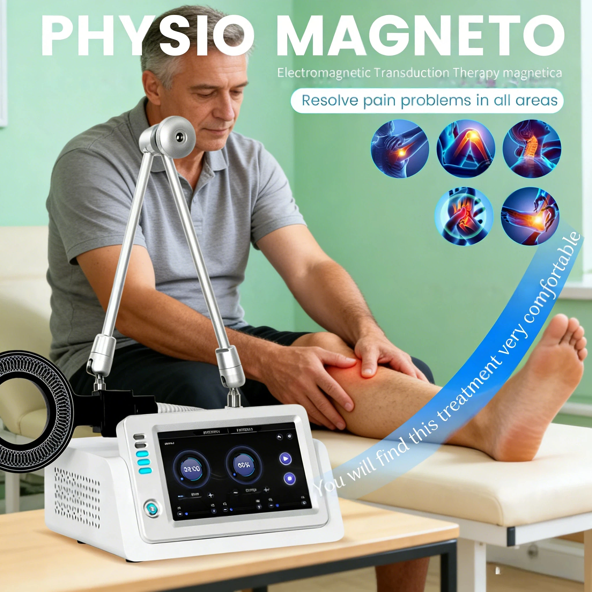

Emtt Physio Magneto therapy Hottest Magnetoterapia Pain Relief PEMF Sports Injury Therapy Magnetotherapy Physiotherapy Device