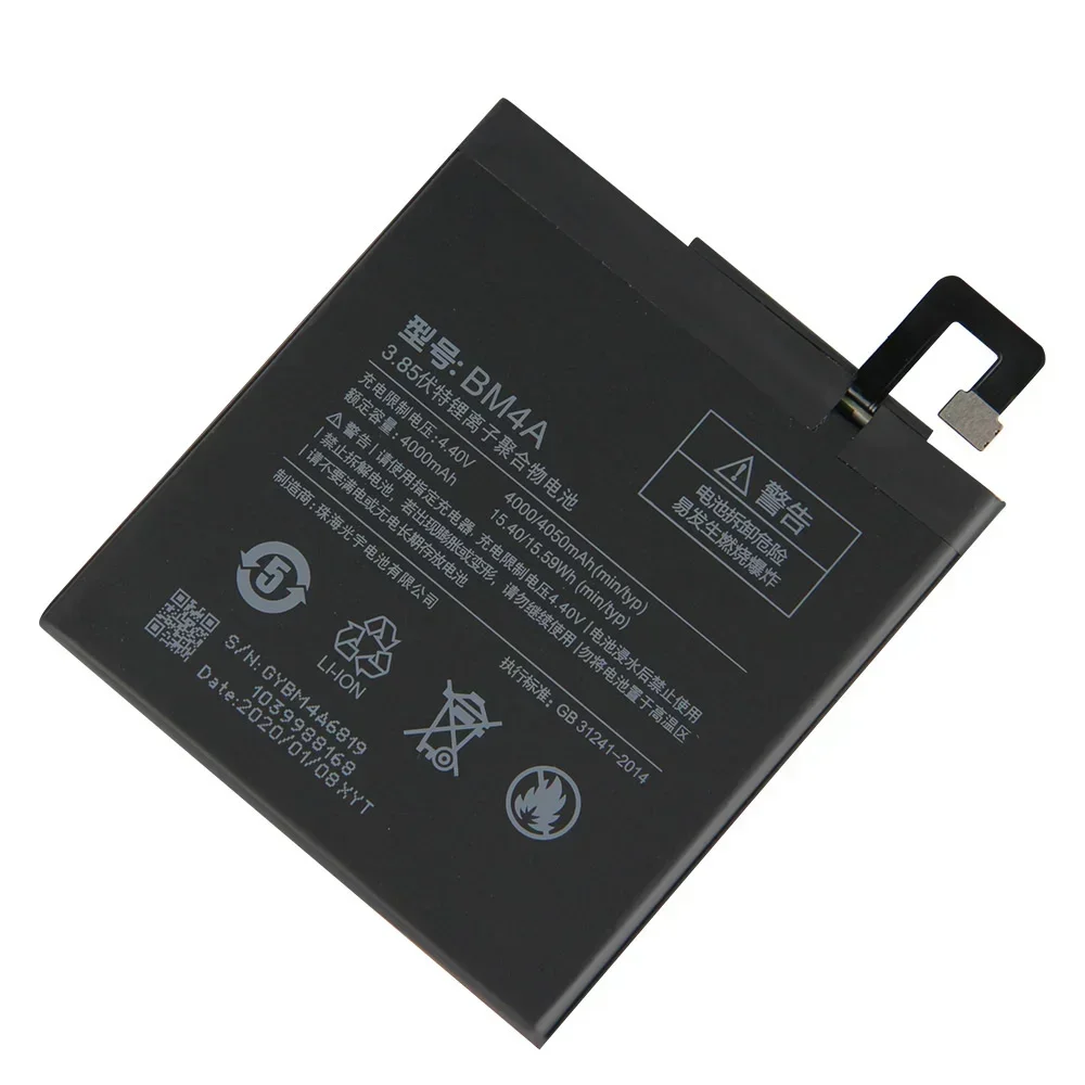 

BM4A Battery For XiaoMi Redmi Pro Redrice Pro 4050mAh Phone Replacement Batteries With Tool