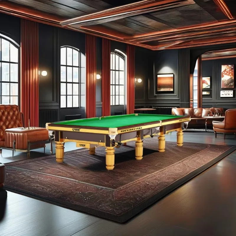 High Quality 8ft/9ft Pool Dining Table with Solid Wood Legs & Ball Return Custom Size Slate Cushions