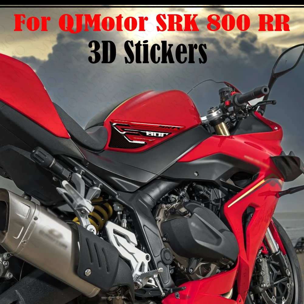 Para QJMotor QJ Motor SRK GSR 800 RR SRK800 nueva tapa de almohadilla de depósito para motocicleta Kit de aceite combustible de Gas pegatinas de rodilla Protector de calcomanías