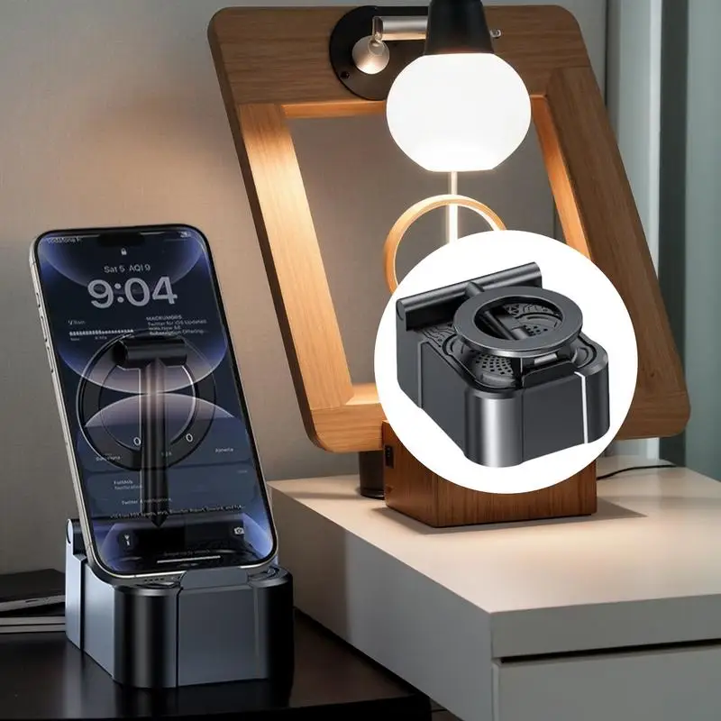 

Cell Phone Holder For Desk Desk Magnetic Phone Mount Wireless Speaker Mobile Stand Cradle Battery Pack Desktop Accessories Cool