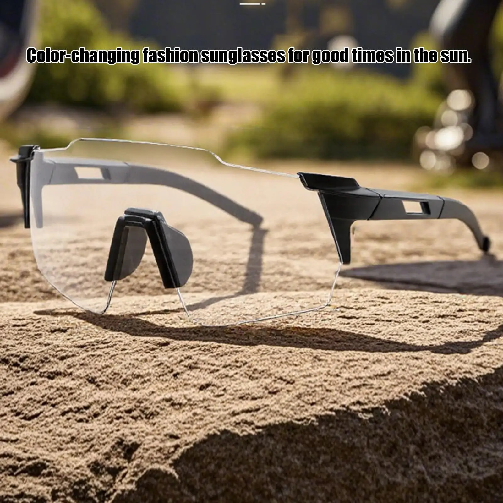 Photochromic bike Cycling glasses UV400 Bicycle riding Eyewear Sports MTB Outdoor Sports Golf Camping Driving Eyepieces