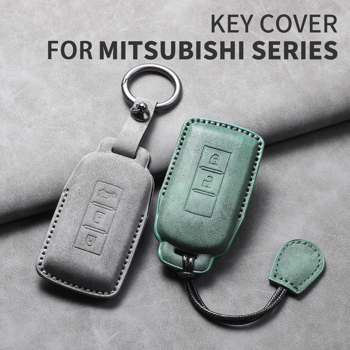 

Leather Car Smart Key Case Cover For Mitsubishi Xpander Outlander Pajero L200 ASX Eclipse Montero Cross Soft Lancer Mirage Sport