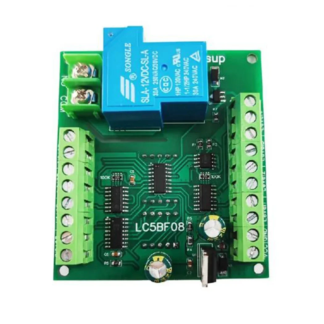 LC5BF08 Multi-function Water Level Pump Pour Display Controller 8 Levels DC12V 30A Liquid Sensor Automatic Control Relay Module