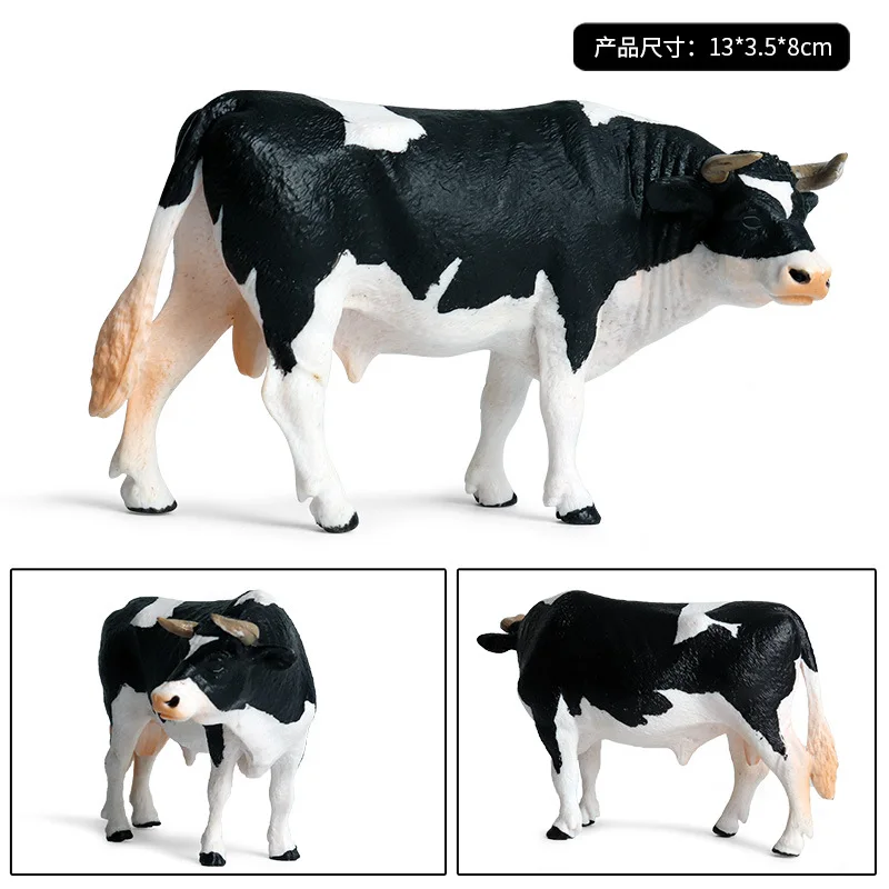 Children\'s Cognitive Toys Cow Models Decorative Decorations Simulation Of Solid Animals Poultry Pasture Cows