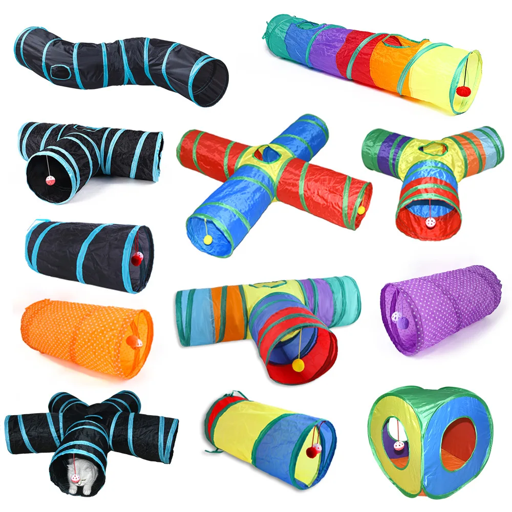 

Wide Variety Of Cat Tunnels Toy Foldable Kitty Training Interactive Fun Toy Pet Self Entertainment Tube Toys Cat Supplies