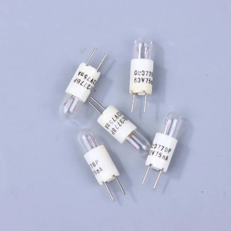 5/10pcs 6.3V 75mA Incandescent Bi-Pin Style Indicator Bulbs For SELECTOR PHONO Marantz And Many Vintage Hi-fi Stereo Receivers