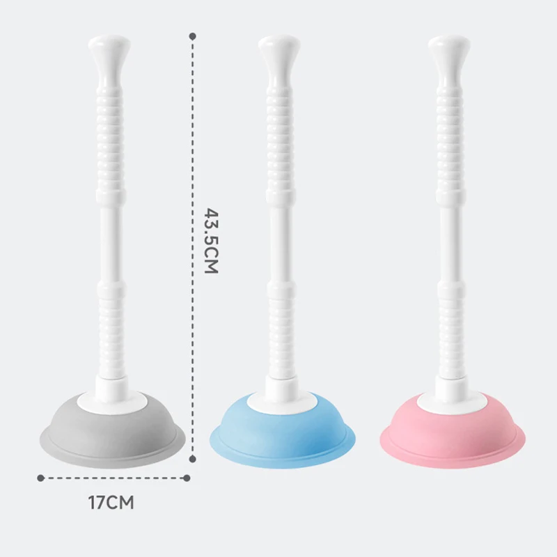مكبس مرحاض بلاستيكي مضاد للانسداد، جهاز تجريف الأنابيب، مستلزمات تنظيف حوض المطبخ والحمام