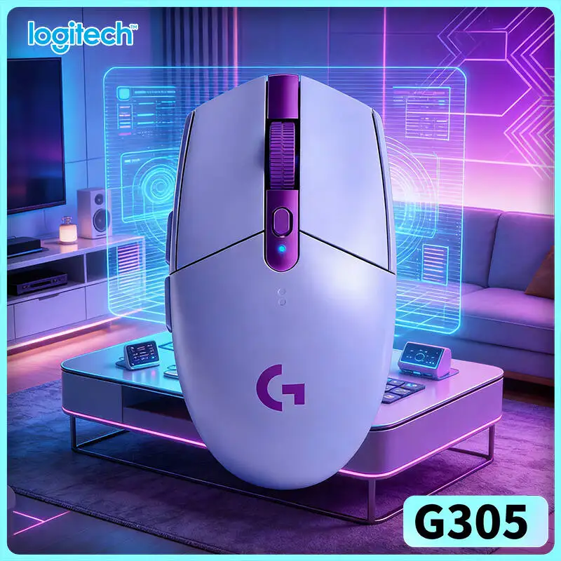 

Logitech G305 LIGHTSPEED Mouse for Gaming, 12000 DPI HERO, 6 Custom Buttons, 250h Battery, 99g Lightweight, PC Mac Gamers