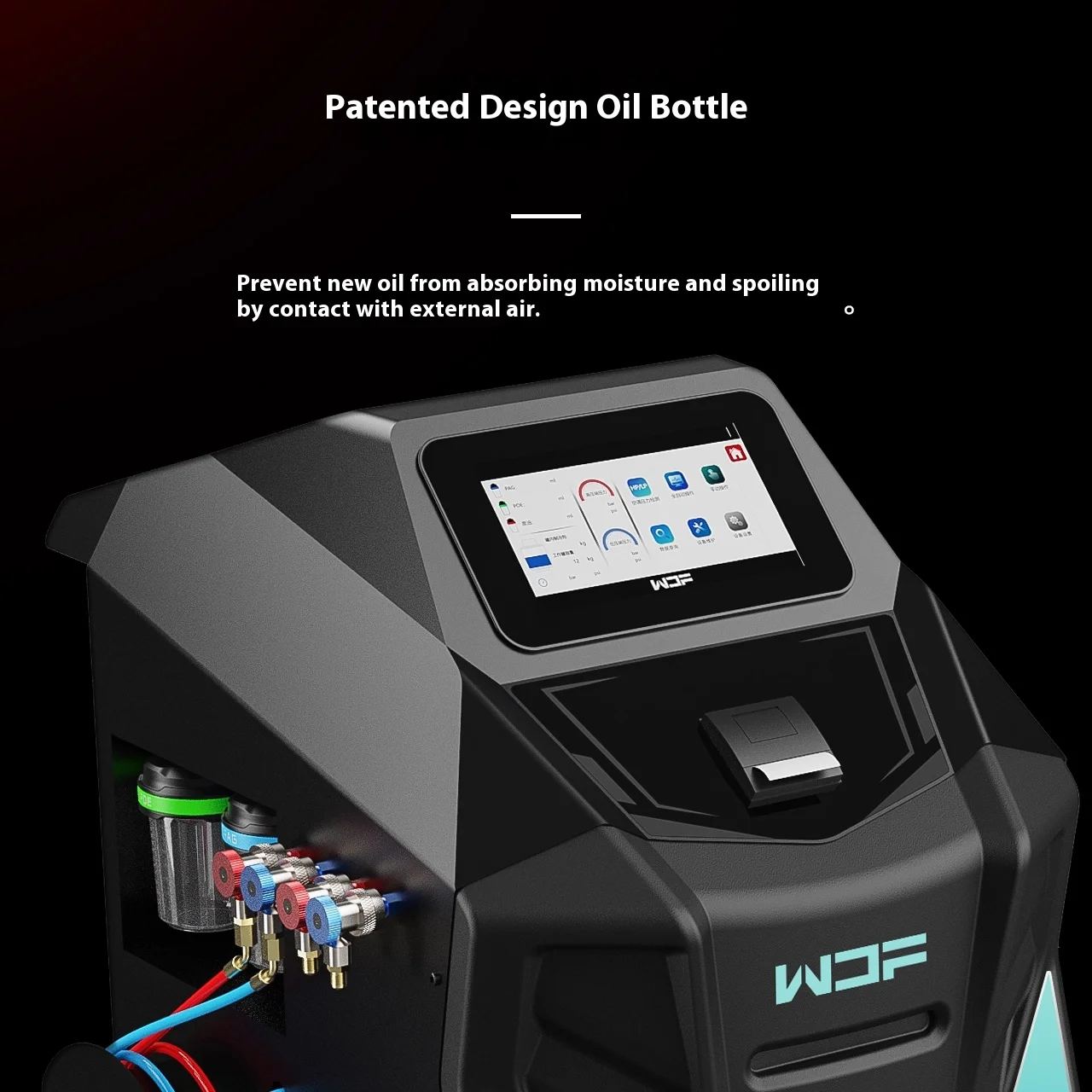 Wonderful X849 Automotive air Conditioning Fully Automatic Refrigerant Machine with R134a and 1234yf Dual System Refrigerants