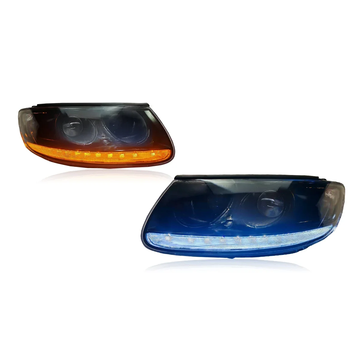 

TYPY Car For Hyundai Santa Fe Headlight Upgrade Modified to New DRL Dynamic Turn Signal LED Headlight Auto Accessories 2007-2012